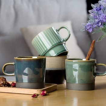 Керамическая кружка творческой личности, простая кофейная чашка в скандинавском стиле, чашка для воды, винтажная чашка для завтрака с хлопьями и молоком, дорожные чашки, кофейная кружка