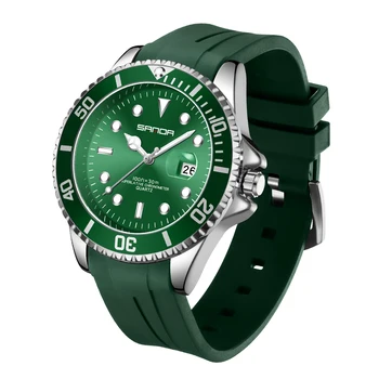 Модные мужские часы бренда SANDA, роскошные оригинальные Классические кварцевые часы, спортивные наручные часы с водонепроницаемым стальным ремешком.