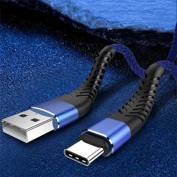 1 2 3 м Кабель USB Type C для Samsung S10 S9 Быстрая Зарядка USB C Кабель для быстрой зарядки Huawei P30 Xiaomi Провод Зарядного устройства Кабель для передачи данных 5