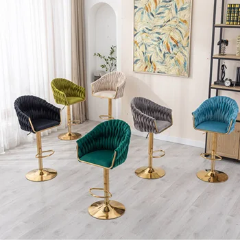 Бутик-новый барный стул Nordic light роскошный подъемный вращающийся барный стул современный простой барный стул домашний стул 0