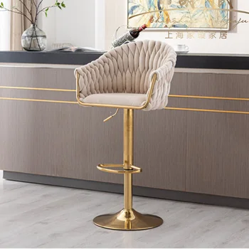 Бутик-новый барный стул Nordic light роскошный подъемный вращающийся барный стул современный простой барный стул домашний стул 3