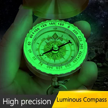 Наружный компас, указатель поворота на 360 градусов, направляющий инструмент, навигация для пеших прогулок, Металлический портативный компас для активного отдыха 1