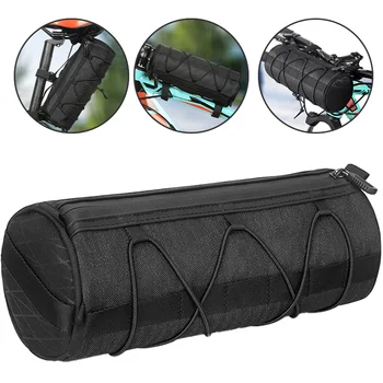 Велосипедная сумка, сумка-труба на передней раме, Многоцелевой водонепроницаемый переносной рюкзак на руль, эластичная лента для шоссейного велоспорта на открытом воздухе