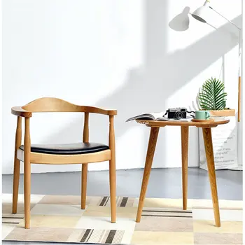 Индивидуальные обеденные стулья из дерева, Итальянские кухонные копии деревянных стульев, Кожаная мебель класса люкс для улицы El Hogar MZY 2