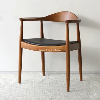 Индивидуальные обеденные стулья из дерева, Итальянские кухонные копии деревянных стульев, Кожаная мебель класса люкс для улицы El Hogar MZY 3