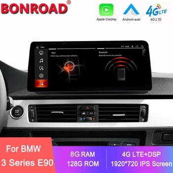 Bonroad 12,3 ‘Android Auto Автомобильный Мультимедийный Плеер Для BMW 3 Серии E90 E91 E92 E93 Carplay Радио GPS Навигационный Экран Монитор