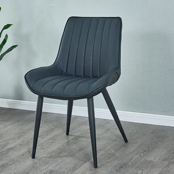 Скандинавский обеденный стул для кухни, современный минималистичный домашний стул со спинкой, креативный простой дизайн ногтей, Ресторанный повседневный стул 3