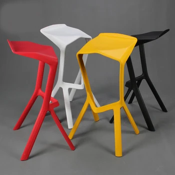 Современный дизайн Пластиковый Штабелируемый барный стул Miura Популярный барный стул стул для кафе табурет для питья популярный табурет для кухонной стойки 4