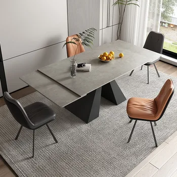 Роскошный обеденный стол в скандинавском стиле, набор для бесплатной доставки, водонепроницаемый обеденный стол для гостиной, дизайнерское украшение дома Mesas De Jantar