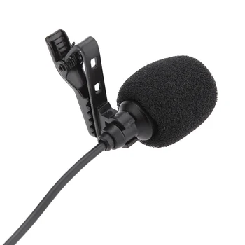 3,5 мм Мини-Микрофон Металлический Монофонический Петличный Зажим для Микрофона с Хомутом для Громкоговорителя Компьютер ПК Микрофон с защитой от шума