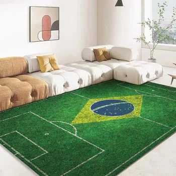 Футбольное поле, футбольный коврик для спальни, Ковер для гостиной, кухонные коврики, домашний декор, нескользящий коврик для пола, 15 размеров 3