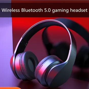 Новая беспроводная игровая гарнитура Bluetooth портативная складная музыкальная гарнитура с шумоподавлением и микрофоном, подходящая для мобильных компьютеров