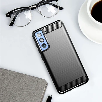 Для Samsung Galaxy S21 FE Чехол из Углеродного волокна Противоударный Силиконовый Чехол Для Samsung Galaxy S21 Plus 5G Чехол для Galaxy S21 5G 