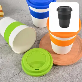 Чашка для напитков, экологически чистая Портативная герметичная противоскользящая кофейная кружка с силиконовым защитным рукавом, чашка для воды для офиса