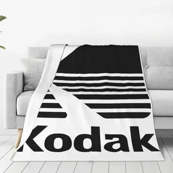 Пленка для фотоаппарата с логотипом Kodak Photography, ретро вязаное одеяло, Фланелевое покрывало с принтом для путешествий в самолете, Мягкие Теплые покрывала