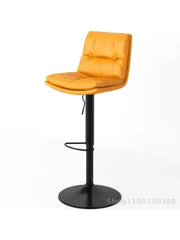 Барный стул легкий роскошный барный стул современный минималистичный табурет для кормления домашний высокий табурет для бара скандинавский барный стул