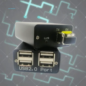 Оптический приемопередатчик USB2.0 USB К оптоволоконному приемопередатчику 2.0 Удлинитель оптического волокна, удлинитель приемопередатчика 20 км