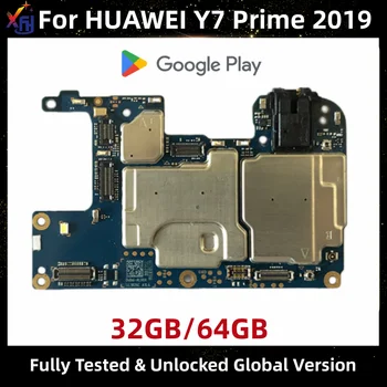 Материнская плата для HUAWEI Y7 Prime 2019, оригинальная материнская плата глобальной версии, логическая плата объемом 32 ГБ с полным набором микросхем
