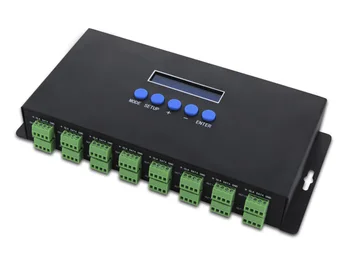 BC-216; Пиксельный контроллер освещения Artnet - SPI/ DMX; Вход по протоколу Eternet; выход 340 пикселей * 16CH + два порта (2X512 каналов);