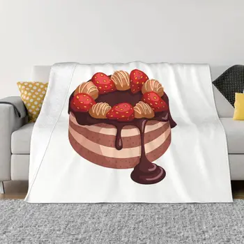 Фланелевое одеяло для десерта в Национальный День десерта Уютное мягкое флисовое покрывало