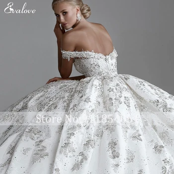 Романтичное бальное платье с лифом в виде сердечка, свадебное платье 2023, Нежные аппликации, расшитое бисером, атласное свадебное платье принцессы. 5