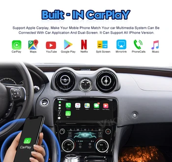 Android 8 128G Для Jaguar XJ XJL 351 2009-2017 2018 Автомобильный Мультимедийный Плеер Авто GPS Навигация Головное Устройство Радио Панель Переменного Тока 4