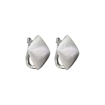 100% Настоящие квадратные серьги-кольца из стерлингового серебра 925 пробы, модные женские украшения с темпераментом
