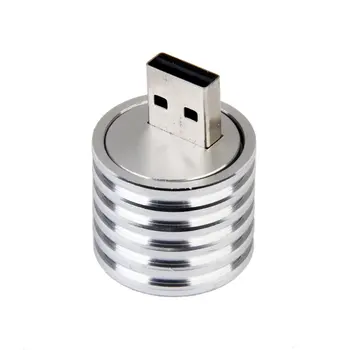 Алюминиевый 3 Вт USB светодиодный светильник, розетка, прожектор, фонарик белого света