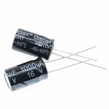 В компонент алюминиевого электролитического конденсатора 1000 мкФ 16 В 8 * 12 мм 16 В 1000 мкФ Подключаемый модуль (20ШТ)
