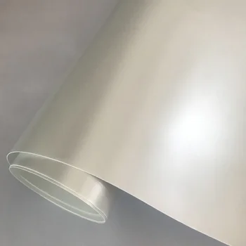 Высококачественная сатинированная керамическая матово-белая виниловая оберточная пленка для автомобиля, рулон фольги для автомобиля с выпуском воздуха