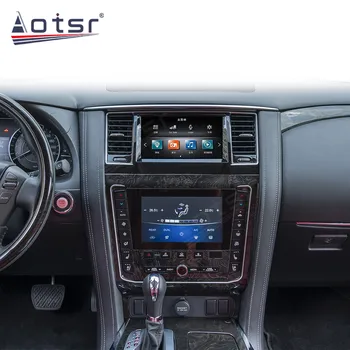 Двойной экран для NISSAN PATROL Y62 2010 + Android 9, автомобильный GPS-навигатор, автомагнитола, Мультимедийный плеер, стереосистема, кондиционер.