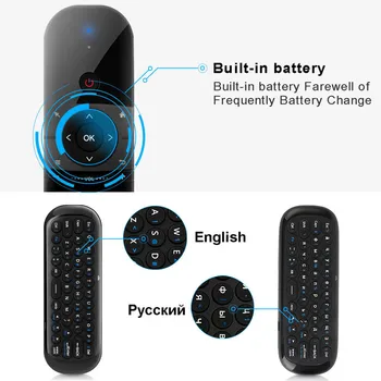 Беспроводная клавиатура W1 2.4G Air Mouse Smart Remote Control для Android TV Box PC 4