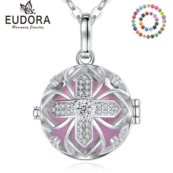 Eudora 18 мм Harmony Ball Крест Хрустальное ожерелье с подвеской Музыкальный звуковой перезвон для беременных женщин Модные ювелирные изделия