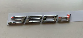 Хромированный АБС Новая версия 320d Эмблемы багажника автомобиля Наклейки на задний хвост 320d Наклейки Значок для BMW M3 2018 год Украшения