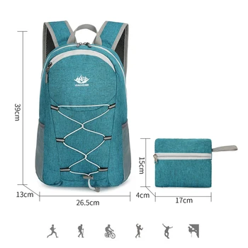 Водонепроницаемый походный рюкзак Дышащий походный рюкзак Большой емкости Износостойкий Легкий складной для занятий фитнесом 4