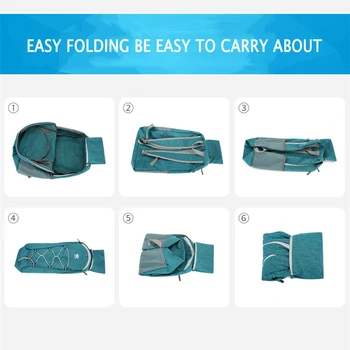 Водонепроницаемый походный рюкзак Дышащий походный рюкзак Большой емкости Износостойкий Легкий складной для занятий фитнесом 5