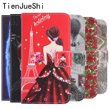 TienJueShi Fashion Flip Protect Кожаный Чехол Shell Wallet Etui Skin TPU Силиконовый Чехол Для ZTE Blade Z10 A512 5 дюймов