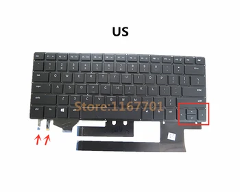Новый ноутбук US/UK/EU/DE/NO/FR Клавиатура с Подсветкой для Razer Blade Stealth 13 RZ09-0168-0195-0196-0239 11597456 11624765 11624767-00