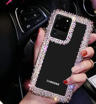 Горячие Чехлы Bling 3D Crystal Capa для Samsung Galaxy S10e S9 S10 S20 S21 FE S22 S23 Plus Note 10 Lite 20 Ultra 9 С Бриллиантовыми Вставками