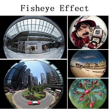 Fish Eye Lens линзы макро объектив телефон Wide Angle Macro Zoom Fisheye Lentes For iPhone XS Samsung Phone Lens Kit Camera Lens 4