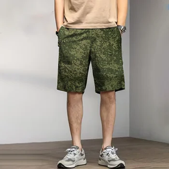 Аутентичные Мужские Летние Свободные Износостойкие Камуфляжные шорты All-terrain Outdoor Ractical Tooling Camo Shorts