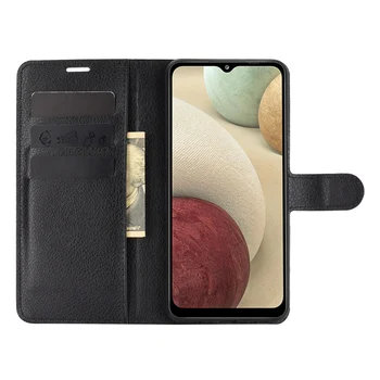 Чехол для Samsung Galaxy M12 Cover Wallet Card Stent Book Style Флип Кожаный черный GalaxyM12 SM-M127F M127G F127 M127 M 12 12M