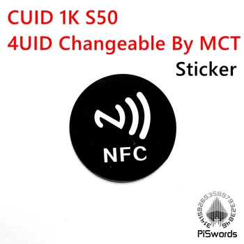 CUID UID сменная Карта NFC Tag Наклейка Coil Block0 Изменяемая Записываемая S50 13,56 МГц Китайская Волшебная Карта От MCT