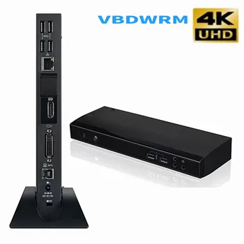 Док-станция Dynadock 4K USB 3.0 PA5217U-1PRP Видео конвертер с чипом Displaylink DP/HDMI/DVI-I/USB с блоком питания 19V 2.37A