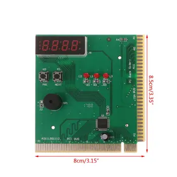 Диагностический дисплей анализатора материнской платы PCI и ISA, 4-значная компьютерная отладочная карточка