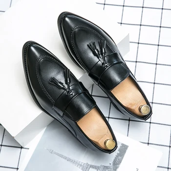 Мужские Оксфорды из натуральной кожи, удобные модельные туфли Originals, официальные деловые повседневные туфли-дерби на шнуровке для мужчин