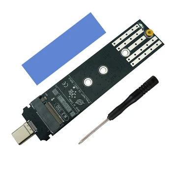 M.2 NVME/SATA USB3.1 Адаптер Type-C с двойным протоколом M2 SSD Плата M.2 к USB3.1 Адаптер для M.2 NVME PCIe SATA NGFF M2 SSD RTL9210B