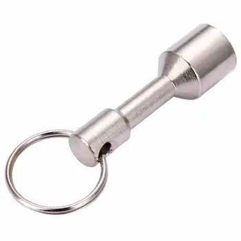 1шт 12 мм Супер сильный серебряный металлический магнит Брелок Разъемное кольцо Карманный брелок Подвесной держатель Открытый инструмент Магнитные материалы для поделок