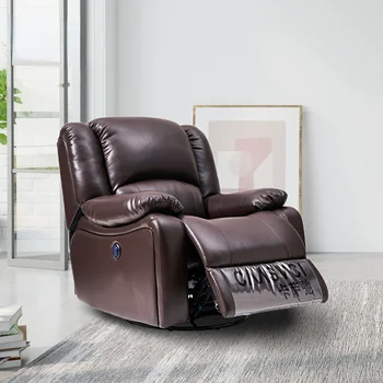 Космическая капсула, одноместное сиденье для дивана, многофункциональная кожа с нанотехнологиями, электрический шезлонг, кресло-качалка, вращающееся кресло