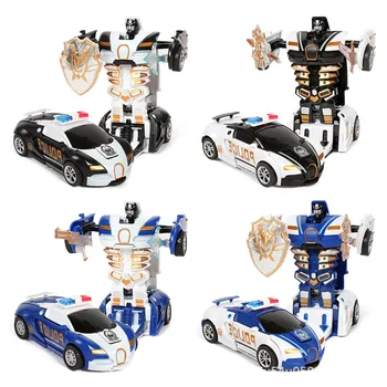 Игрушечный автомобиль с ударной деформацией, инерционная модель спортивного автомобиля, имитация полицейской машины, игрушки для родителей и детей, интерактивная игрушка
